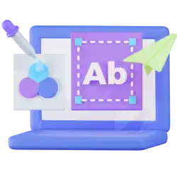 Illustrated icon representing learning and skill development on a digital platform.